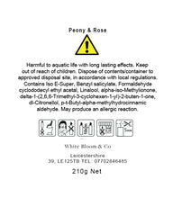Load image into Gallery viewer, Peony & Rose Scented Luxury Candle - WHITE BLOOM & CO