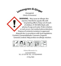 Load image into Gallery viewer, Lemongrass & Ginger Scented Luxury Candle - WHITE BLOOM & CO