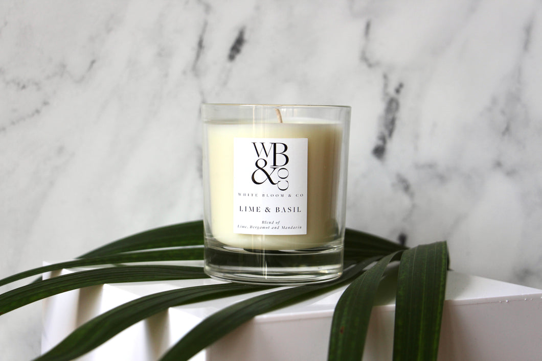 Lime & Basil Scented Luxury Candle