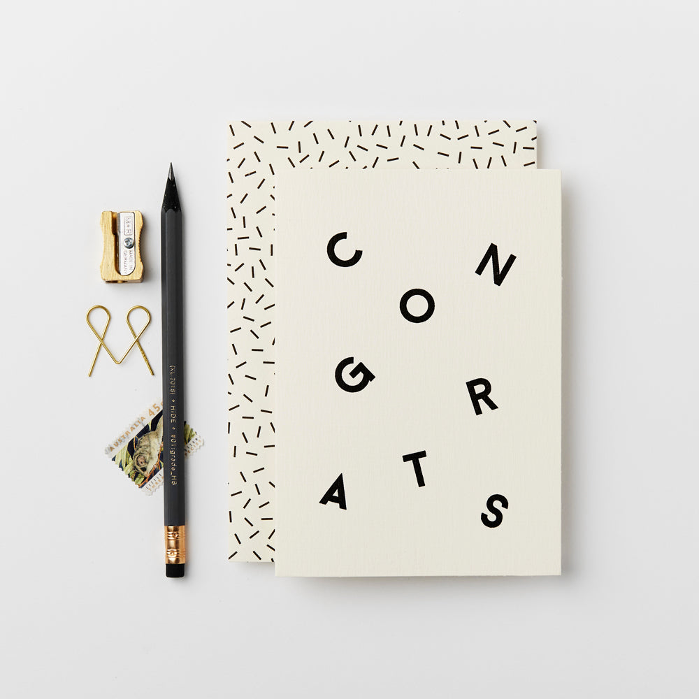Congrats Scatter Greetings Card