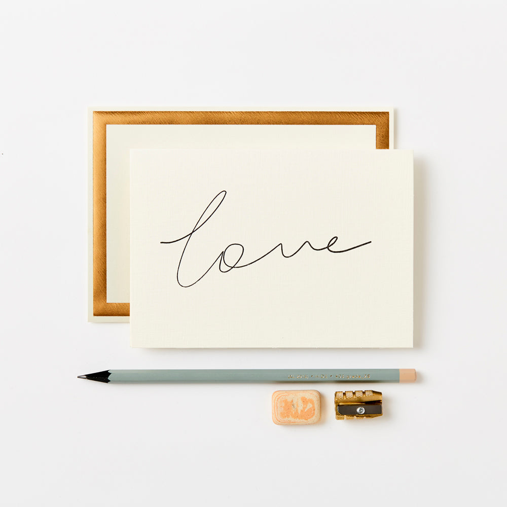 Handwritten Love Greetings Card