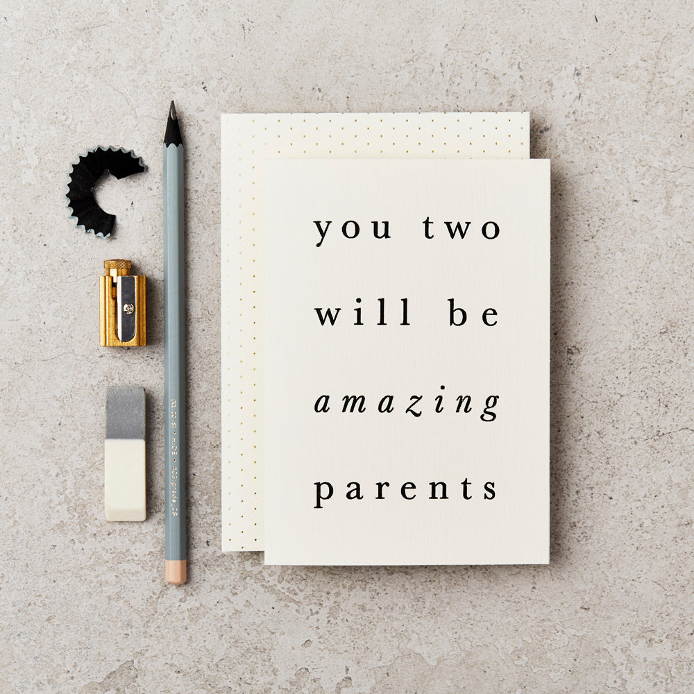 Amazing Parents Greetings Card
