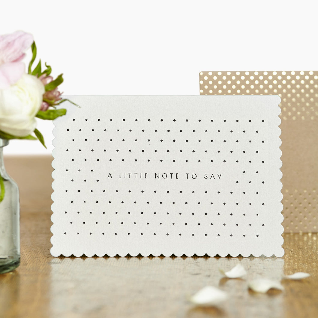 Luxe Little Note Greetings Card